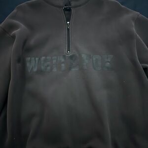 White Fox Boutique Black Sweatshirt